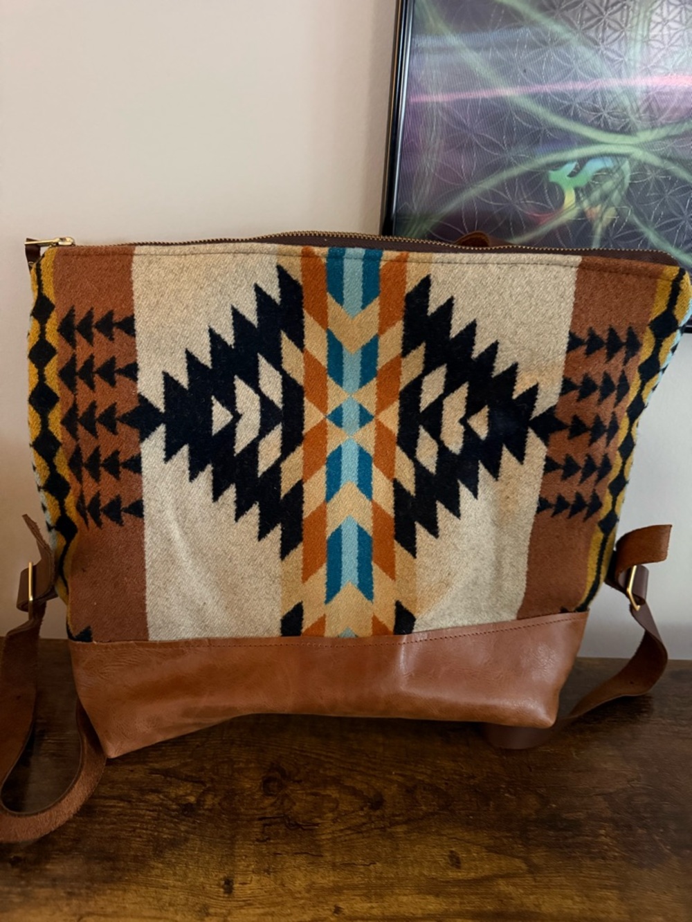 Pendleton Wool & Leather Voyager Backpack/Bag by Grace Design